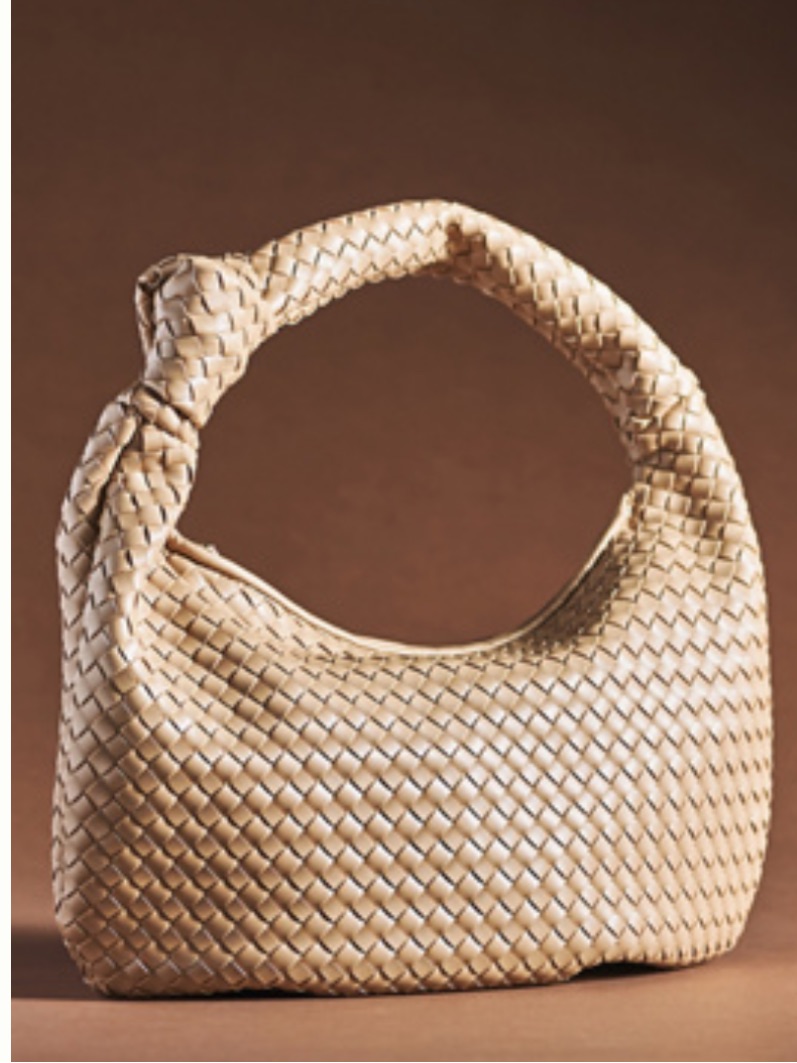 Melie Bianco Brigitte Large Satchel - Light Sand
